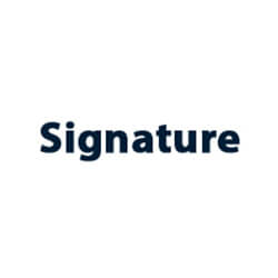 SIGNATURE