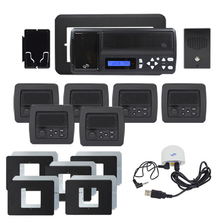 IntraSonic RETRO-MHPACB 5-Room Horizontal Intercom Kit W-Bluetooth