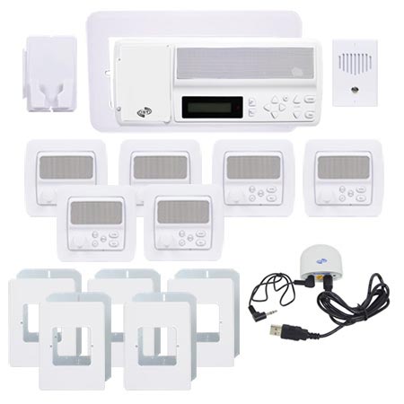 IntraSonic RETRO-MVPAC 5-Room Vertical Intercom Kit With Bluetooth