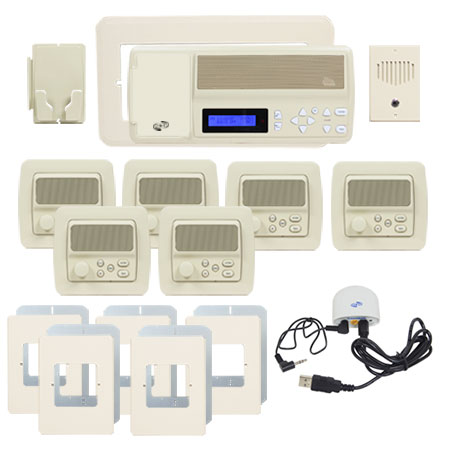 IntraSonic RETRO-MVPACA 5-Room Vertical Intercom Kit W-Bluetooth