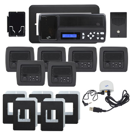 IntraSonic RETRO-MVPACB 5-Room Vertical Intercom Kit W-Bluetooth