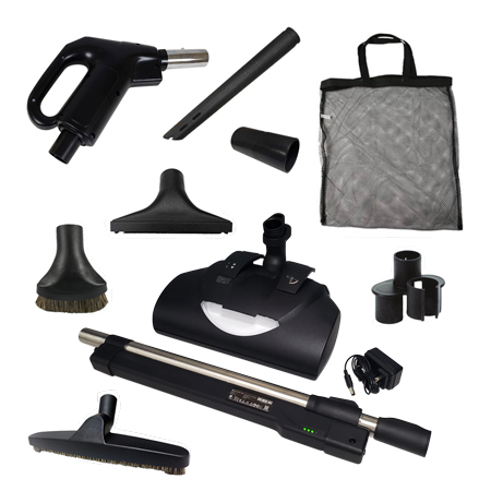 Universal  Retractable Hose Accessory Kit with Premium Cordless Powerhead