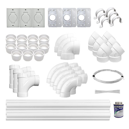 Universal  3-Inlet Low Voltage Installation Kit