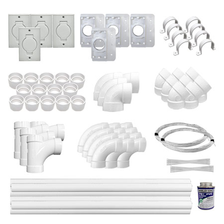 Universal  4-Inlet Low Voltage Installation Kit