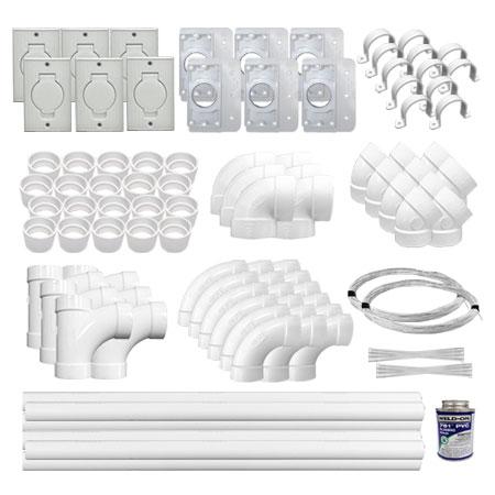 Universal  6-Inlet Low Voltage Installation Kit