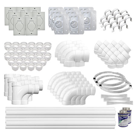 Universal  8-Inlet Low Voltage Installation Kit